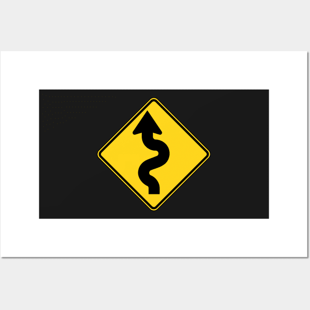 Winding Road Ahead Wall Art by icdeadpixels